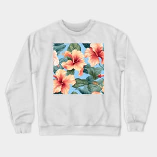 Hibiscus Flowers Pattern 6 Crewneck Sweatshirt